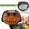 Portable electric BBQ grill with removable non-stick rack, 1600W, adjustable air vent for juicy cooking, ideal for.