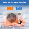 Mini split air conditioner and heater with electrical heating, 12000 BTU, for efficient year-round comfort in extreme.