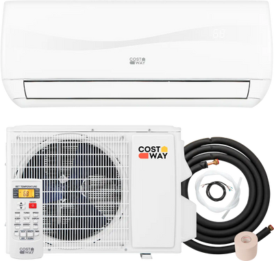 Costway Blast Series 9000 BTU 19 SEER2 115V Ductless Mini Split Air Conditioner Heater 692137548 New