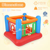 Inflatable bounce house for kids with transparent side walls, made of thickened PVC, suitable for indoor and outdoor.
