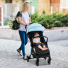 One-Hand Folding Portable Lightweight Baby Stroller with Aluminum Frame-Blue - Gallery View 1 of 11