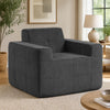 Boneless Single Sofa Chair Cloud Sofa with Terry Cloth Upholstery-Grey - Gallery View 1 of 10
