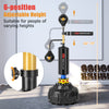 Close-up of the adjustable height mechanism on the boxing speed trainer, ensuring custom fit for varied users.