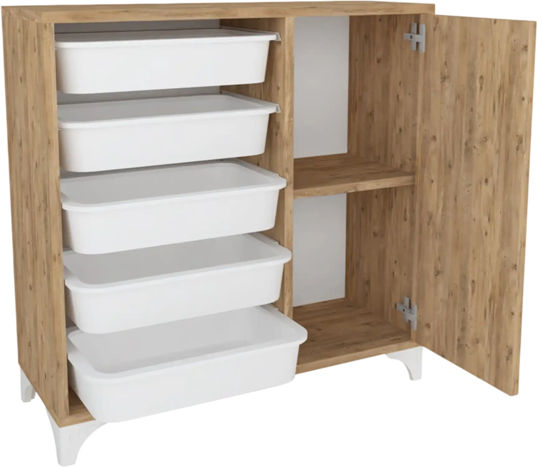 Costway Buffet Sideboard Cabinet with Storage Removable Drawers 64586642 New