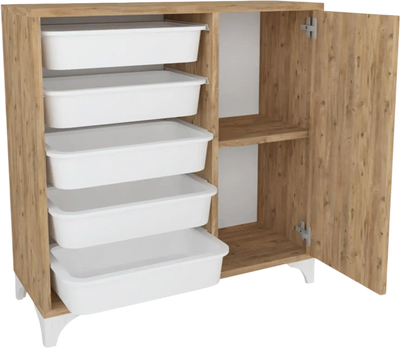 Costway Buffet Sideboard Cabinet with Storage Removable Drawers 64586642 New