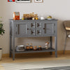 Buffet Sideboard Cabinet with 2 Doors and 2 Drawers-Gray - Gallery View 1 of 10