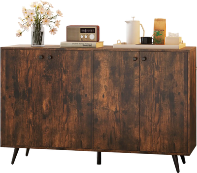 Costway Mid Century Modern Buffet Sideboard Storage Cabinet 719526348 New