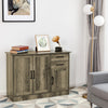 Buffet storage cabinet in gray featuring a sleek design and anti-scratch surface, perfect for enhancing any living.