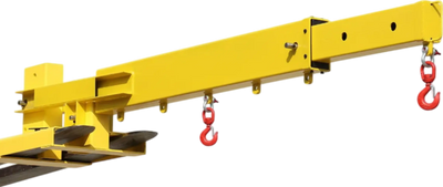 Vevor Adjustable Forklift Jib Boom Crane 6000 Lbs Capacity 2 Hooks Alloy Steel New