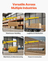 Vevor Adjustable Forklift Jib Boom Crane 6000 Lbs Capacity 2 Hooks Alloy Steel New