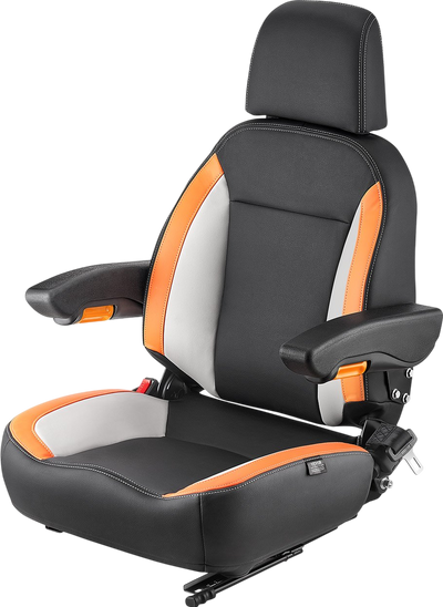 Vevor Forklift Tractor Seat 150° Reclining Backrest Adjustable Headrest Universal Fit New