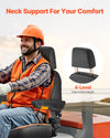 Vevor Forklift Tractor Seat 150° Reclining Backrest Adjustable Headrest Universal Fit New