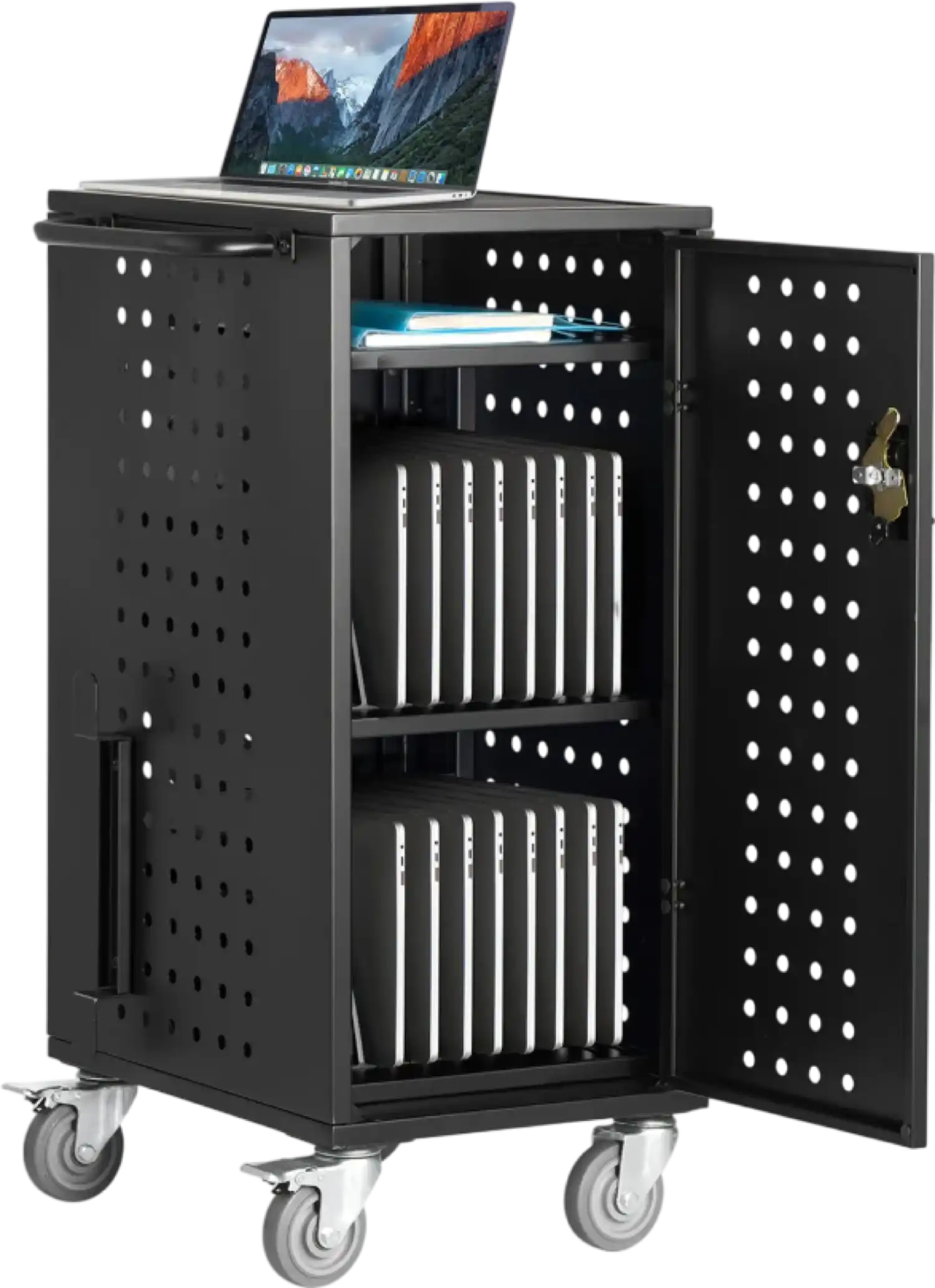 Vevor 20-Device Mobile Charging Cart Fits Laptops/Tablets up to 15.6