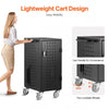 Vevor 20-Device Mobile Charging Cart Fits Laptops/Tablets up to 15.6" Lockable with Surge Protection New
