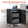 Vevor Mobile Charging Cart 32-Device Capacity for Laptops and Tablets up to 15.6" Screen Size New