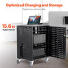 Vevor 36-Device Mobile Charging Cart Fits Laptops/Tablets up to 15.6" Lockable with Surge Protection New