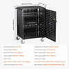 Vevor 36-Device Mobile Charging Cart Fits Laptops/Tablets up to 15.6" Lockable with Surge Protection New