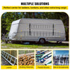 Vevor Trailer Ladder Rack 2 Bars Adjustable 441 Lbs Capacity Fits Enclosed Trailer Exterior Holds 1-2 Ladders New