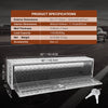 Vevor Underbody Truck Box 60"x17"x18" Aluminum Diamond Plate with Lock Waterproof New