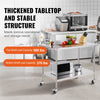 Vevor Prep Table 30" x 48" x 38" Stainless Steel 870 Lbs. Capacity with Adjustable Shelf New