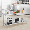 Vevor Prep Table 24" x 72" x 34" Stainless Steel 880 Lbs. Capacity with Adjustable Shelf New