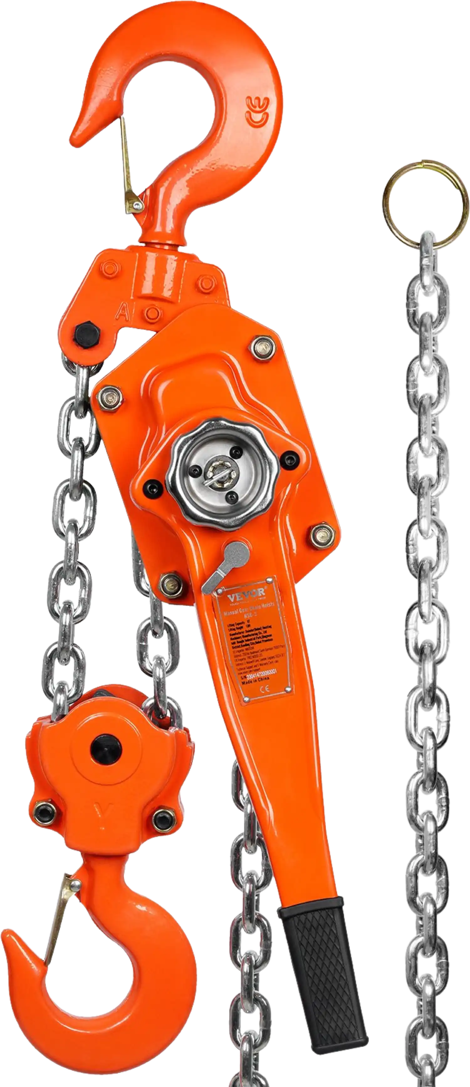 Vevor Manual Lever Hoist 13200 Lbs 6 Ton Capacity 9.2' G80 Galvanized Steel Chain with Weston Break New
