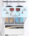 Vevor Commercial Slushy Machine Dual 3.96 Gal Tanks with Temperature Control and Auto Cleaning New