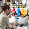 Vevor Commercial Slushy Machine 3-Tank 45 Qt Frozen Drink and Margarita Maker New