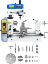1 HP 16''x16'' Multi-Function Metal Lathe Milling Machine Head for Metalworking Combo Lathe, Drilling, and Milling Operations with Powerful Motor, Perfect for DIY, Workshops, and Professional Combination Metalworking Projects without Stand CLM1620