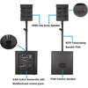 Proreck CLUB-3000 PA Speaker System 1800W Combo 4" Line Array Speakers and 12" Subwoofer with Bluetooth and Remote New