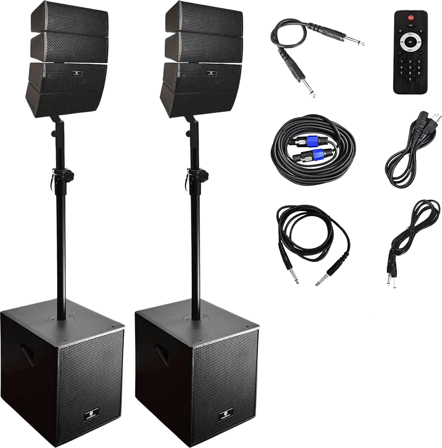 Proreck CLUB-3000 PA Speaker System 1800W Combo 4