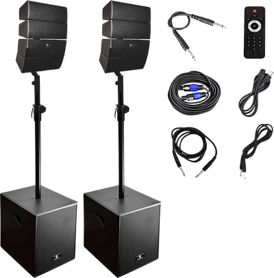 Proreck CLUB-3000 PA Speaker System 1800W Combo 4