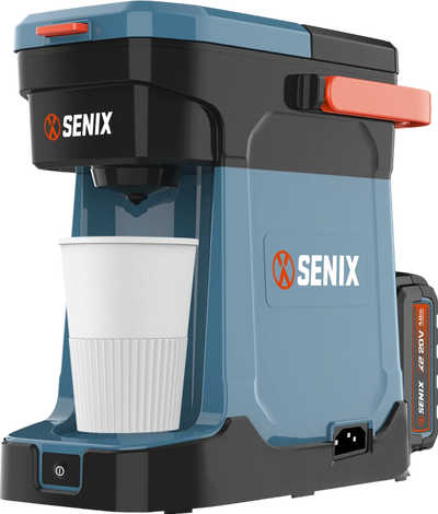 Senix 20V Max Hybrid Coffee Maker Portable with Battery and Charger CMX2-M4 New