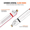 Vevor 130W CO2 Laser Tube 65" Borosilicate Glass Cutter Tube 10,000-Hour Lifespan New