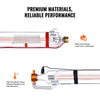 Vevor 90W CO2 Laser Tube 49.2" Borosilicate Glass for Engraving Machines New
