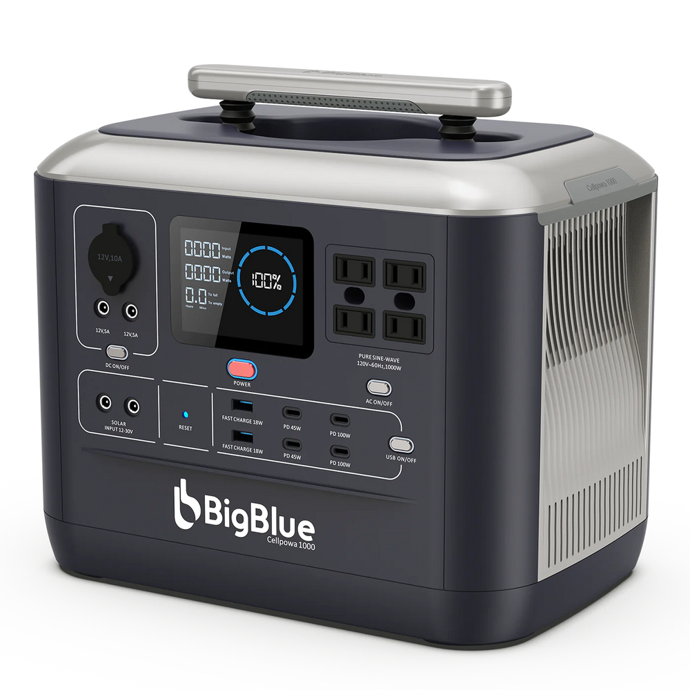 BigBlue CellPowa 1000 Portable Power Station Solar Generator 1000W 1075Wh CP1000 New