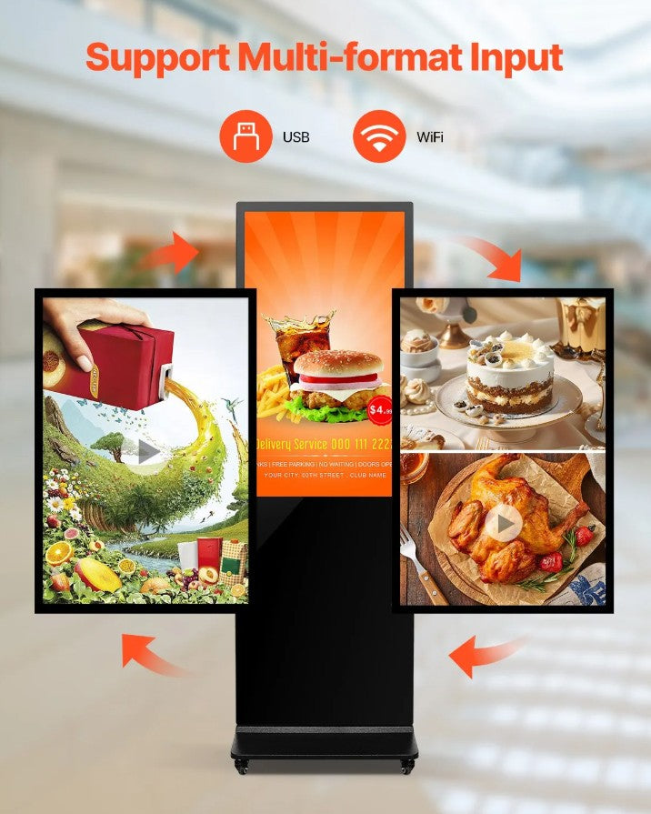 Vevor Touchscreen Digital Signage Kiosk 43" 2K UHD with Android 11 New