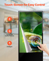 Vevor Scrolling Sign 65" 4K Touchscreen LCD Screen Floor Standing Display with Android 11 New