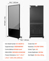 Vevor Scrolling Sign 65" 4K Touchscreen LCD Screen Floor Standing Display with Android 11 New