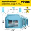 Vevor Inflatable Paint Booth 26' x 15' x 10' 950W Inflation 350W Ventilation Blowers with Air Filtration System New