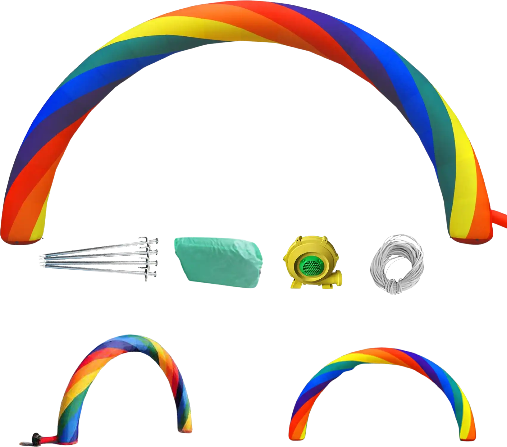 Vevor Inflatable Arch 26' Rainbow with 350W Blower for Advertising Party Celebration Outdoor New