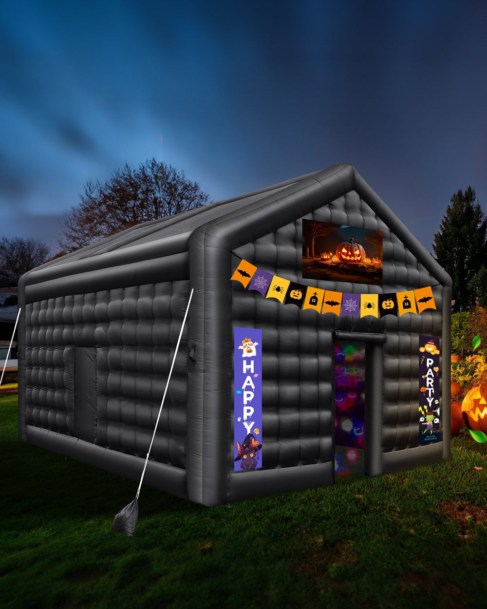 Vevor Inflatable Nightclub 16.4' x 13.1' x 12.5' Blow-Up Party Tent 215 Sq Ft Waterproof 680W Blower New