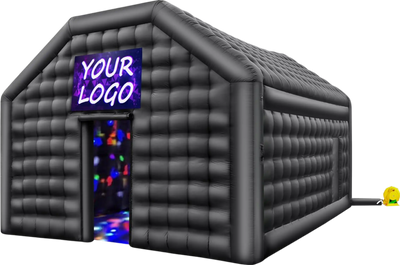 Vevor Inflatable Nightclub 19.7' x 16.4' x 12' Blow-Up Party Tent 323 Sq Ft Waterproof 680W Blower New