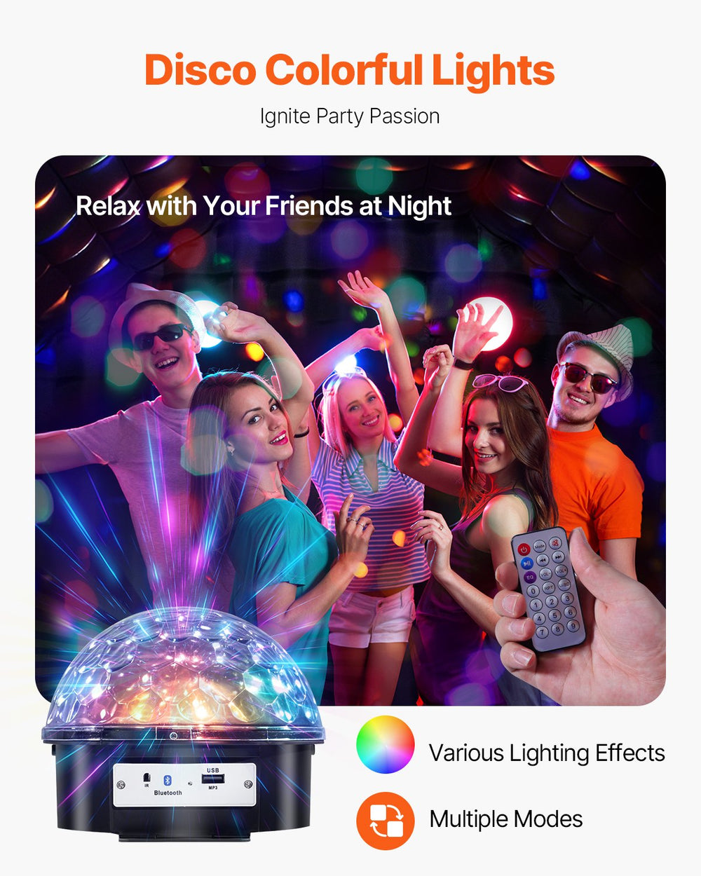 Vevor Inflatable Nightclub 26.2' x 19.7' x 13.1' Blow-Up Party Tent 517 Sq Ft Waterproof 1100W Blower New