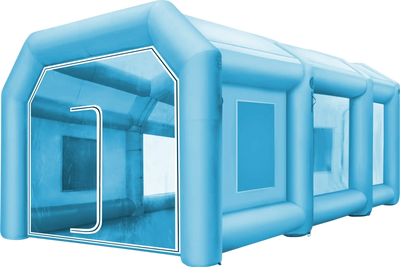 Vevor Inflatable Paint Booth 33' x 16.4' x 11.5' Spray Tent 1100W 370W Blowers Air Filter System New