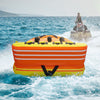 Vevor Towable Tube for Boating 1 to 3 Riders 510 Lb Capacity Dual Tow Points 16 Padded Handles New