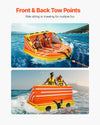 Vevor Towable Tube for Boating 1 to 3 Riders 510 Lb Capacity Dual Tow Points 16 Padded Handles New