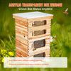 Vevor Bee Hive 40 Frame Kit Beeswax Coated Cedar Wood Deep and Medium Size Boxes 2 PC Each New