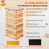 Vevor Bee Hive 40 Frame Kit Beeswax Coated Cedar Wood Deep and Medium Size Boxes 2 PC Each New