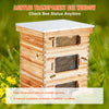 Vevor Bee Hive 30 Frame Kit Beeswax Coated Cedar Wood 2 Deep and 1 Medium Size Boxes New